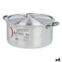 Casserole with lid Silver Aluminium 10 L (6 Units) by Kinvara, Casserole pans - Ref: S3623656, Price: 102,68 €, Discount: %