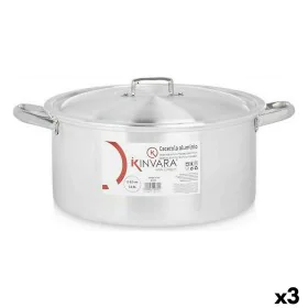 Cacerola Con Tapa Plateado Aluminio 12,5 L (3 Unidades) de Kinvara, Cacerolas - Ref: S3623657, Precio: 66,42 €, Descuento: %