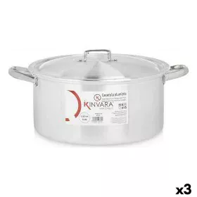 Cacerola Con Tapa Plateado Aluminio 12,5 L (3 Unidades) de Kinvara, Cacerolas - Ref: S3623657, Precio: 67,75 €, Descuento: %