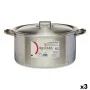 Casserole avec Couvercle Argenté Aluminium 15 L (3 Unités) de Kinvara, Faitouts - Réf : S3623658, Prix : 70,33 €, Remise : %