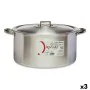 Casserole avec Couvercle Argenté Aluminium 20 L (3 Unités) de Kinvara, Faitouts - Réf : S3623660, Prix : 108,92 €, Remise : %