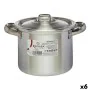 Casserole with Lid Ø 14 cm Silver Aluminium (6 Units) by Kinvara, Stockpots - Ref: S3623662, Price: 36,25 €, Discount: %