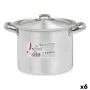 Casserole with Lid Silver Aluminium 23,5 x 15 x 18 cm (6 Units) by Kinvara, Stockpots - Ref: S3623663, Price: 46,45 €, Discou...