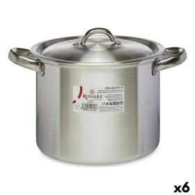 Marmite avec couvercle Ø 20 cm Argenté Aluminium (6 Unités) de Kinvara, Marmites - Réf : S3623665, Prix : 62,02 €, Remise : %