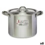 Casserole with Lid Ø 20 cm Silver Aluminium (6 Units) by Kinvara, Stockpots - Ref: S3623665, Price: 63,26 €, Discount: %