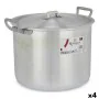 Casserole with Lid Silver Aluminium 35,5 x 24 x 28 cm (4 Units) by Kinvara, Stockpots - Ref: S3623668, Price: 69,10 €, Discou...