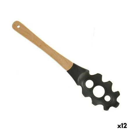 Pasta Spoon Nylon Wood 5 x 34,5 x 7,5 cm (12 Units) by BigBuy Home, Cooking Spoons - Ref: S3623684, Price: 24,26 €, Discount: %