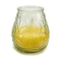 Scented Candle Yellow Transparent Citronela 9 x 9,5 x 9 cm (6 Units) by Ibergarden, Outdoor Candles - Ref: S3623685, Price: 1...