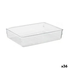 Drawer Organizer Multi-use Transparent Plastic 24 x 5,5 x 15,8 cm (36 Units) by BigBuy Home, Stands and dispensers - Ref: S36...