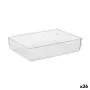 Organizador de Cajones Multiusos Transparente Plástico 24 x 5,5 x 15,8 cm (36 Unidades) de BigBuy Home, Soportes y dispensado...