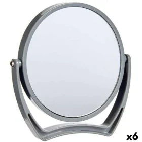 Magnifying Mirror Grey Crystal Plastic 19 x 18,7 x 2 cm (6 Units) by Berilo, Bathroom Mirrors - Ref: S3623730, Price: 37,20 €...