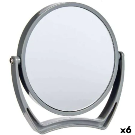 Magnifying Mirror Grey Crystal Plastic 19 x 18,7 x 2 cm (6 Units) by Berilo, Bathroom Mirrors - Ref: S3623730, Price: 36,60 €...