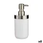 Soap Dispenser Silver White Plastic 350 ml (6 Units) by Berilo, Stands and dispensers - Ref: S3623737, Price: 22,47 €, Discou...