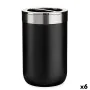 Toothbrush Holder Black Silver Plastic 7,7 x 11,2 x 7,7 cm (6 Units) by Berilo, Stands and dispensers - Ref: S3623739, Price:...