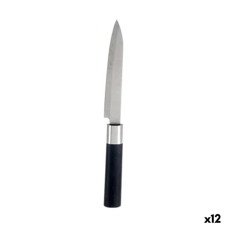 Kitchen Knife 3 x 23,5 x 2 cm Silver Black Stainless steel Plastic (12 Units) by Kinvara, Chef's Knives - Ref: S3623751, Pric...