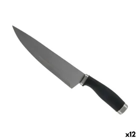 Kitchen Knife 5 x 2 x 33 cm Silver Black Stainless steel Plastic (12 Units) by Kinvara, Chef's Knives - Ref: S3623753, Price:...