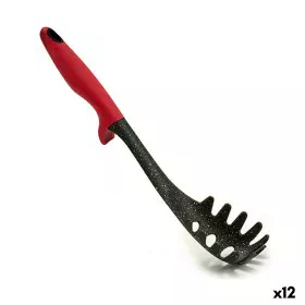 Pasta Spoon Black Red Nylon 6 x 32 x 7 cm (12 Units) by BigBuy Home, Cooking Spoons - Ref: S3623758, Price: 23,87 €, Discount: %