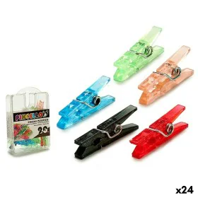 Pinzas Plástico Multicolor (24 Unidades) de Pincello, Clips, pinzas y anillos - Ref: S3623772, Precio: 17,42 €, Descuento: %