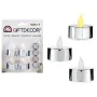 Kerzen-Set 4 x 4 x 3,7 cm Silberfarben (12 Stück) von Gift Decor, LED Kerzen - Ref: S3623791, Preis: 19,05 €, Rabatt: %