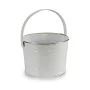 Cache-pot Seau Blanc Argenté Zinc 25 x 29,5 x 27 cm (12 Unités) de Ibergarden, Cache-pots - Réf : S3623812, Prix : 61,87 €, R...