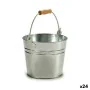 Plantador Cubo Prateado Madeira Zinco 22,5 x 27 x 22 cm (24 Unidades) de Ibergarden, Vasos - Ref: S3623814, Preço: 63,85 €, D...