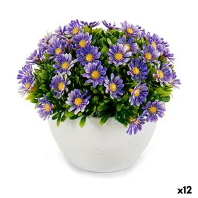 Decorative Plant Marguerite Plastic 14 x 13 x 14 cm (12 Units) by Ibergarden, Artificial Plants - Ref: S3623826, Price: 37,36...