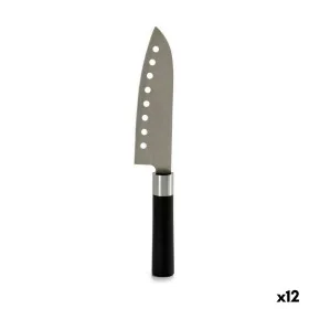 Couteau de cuisine Noir Argenté Acier inoxydable Plastique 5 x 30 x 2,5 cm (12 Unités) de Kinvara, Couteaux de chef - Réf : S...