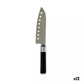 Cuchillo de Cocina Negro Plateado Acero Inoxidable Plástico 5 x 30 x 2,5 cm (12 Unidades) de Kinvara, Cuchillos de cocinero -...