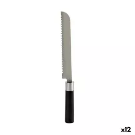 Serrated Knife 3,5 x 2 x 33 cm Stainless steel Plastic (12 Units) by Kinvara, Bread Knives - Ref: S3623838, Price: 21,50 €, D...