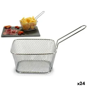 Basket for Presenting Aperitifs Silver Iron 24 x 13 x 11 cm (24 Units) by Kinvara, Plates and dishes - Ref: S3623842, Price: ...