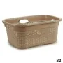 Laundry Basket Beige Plastic 25 L 42,5 x 25,5 x 63,5 cm (12 Units) by Kipit, Laundry Baskets - Ref: S3623851, Price: 77,78 €,...