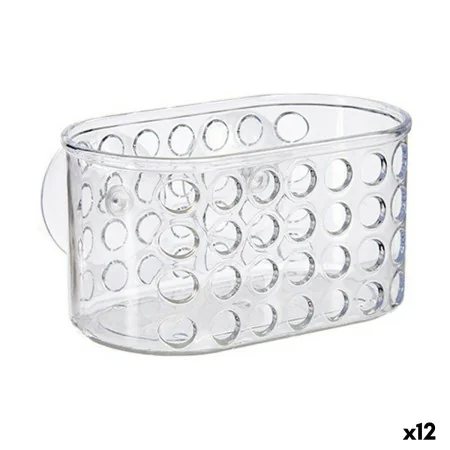 Rangement de douche 15,8 x 8,5 x 8 cm Transparent PVC polystyrène (12 Unités) de Berilo, Accessoires de douche - Réf : S36238...