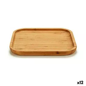 Vassoio per aperitivi Quadrato Marrone Bambù 20 x 1,5 x 20 cm (12 Unità) di Kinvara, Piatti e teglie - Rif: S3623918, Prezzo:...