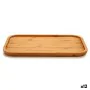 Snack tray Brown Bamboo 30 x 1,5 x 20 cm (12 Units) by Kinvara, Plates and dishes - Ref: S3623923, Price: 51,65 €, Discount: %