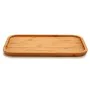 Snack tray Brown Bamboo 30 x 1,5 x 20 cm (12 Units) by Kinvara, Plates and dishes - Ref: S3623923, Price: 51,65 €, Discount: %