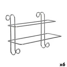 Hanging Towel Rail Silver Metal 14 x 20 x 39 cm (6 Units) by BigBuy Home, Towel rails - Ref: S3623965, Price: 20,23 €, Discou...