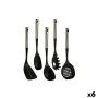 Juego de Utensilios de Cocina Negro Plástico 8,5 x 35 x 20,5 cm (6 Unidades) de Kinvara, Espátulas - Ref: S3623966, Precio: 7...