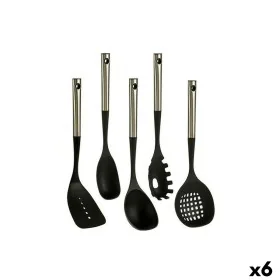 Conjunto de Utensílios de Cozinha Preto Plástico 8,5 x 35 x 20,5 cm (6 Unidades) de Kinvara, Espátulas - Ref: S3623966, Preço...