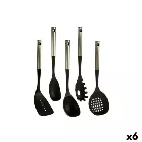 Set of Kitchen Utensils Black Plastic 8,5 x 35 x 20,5 cm (6 Units) by Kinvara, Spatulas - Ref: S3623966, Price: 73,11 €, Disc...