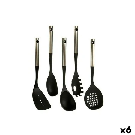 Set di Utensili da Cucina Nero Plastica 8,5 x 35 x 20,5 cm (6 Unità) di Kinvara, Spatole - Rif: S3623966, Prezzo: 73,11 €, Sc...