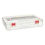 Boîte Multiusage Rouge Transparent Plastique 29,5 x 6 x 20,5 cm (24 Unités) de Pincello, Boîtes et coffres de rangement - Réf...