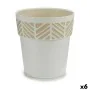 Self-watering flowerpot Stefanplast Orfeo White Plastic 25 x 25 x 25 cm (6 Units) by Stefanplast, Flower Pots - Ref: S3624016...