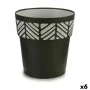 Self-watering flowerpot Stefanplast Orfeo Anthracite Plastic 25 x 25 x 25 cm (6 Units) by Stefanplast, Flower Pots - Ref: S36...