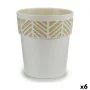 Self-watering flowerpot Stefanplast Orfeo White Plastic 29 x 29 x 29 cm (6 Units) by Stefanplast, Flower Pots - Ref: S3624019...