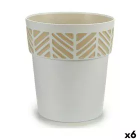 Vaso Autoirrigável Stefanplast Orfeo Branco Plástico 29 x 29 x 29 cm (6 Unidades) de Stefanplast, Vasos para flores - Ref: S3...