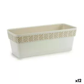 Jardinera Autorriego Stefanplast Orfeo Blanco Plástico 18,5 x 17 x 49,3 cm (12 Unidades) de Stefanplast, Maceteros de ventana...