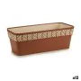 Self-watering planter Stefanplast Orfeo Terracotta Plastic 18 x 17 x 49 cm (12 Units) by Stefanplast, Window Boxes - Ref: S36...