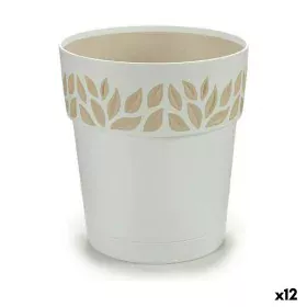 Self-watering flowerpot Stefanplast Cloe White Plastic 15 x 15 x 15 cm (12 Units) by Stefanplast, Flower Pots - Ref: S3624025...