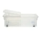 Caja de Almacenamiento con Ruedas 30 L 40 x 18 x 59,5 cm (14 Unidades) de BigBuy Home, Almacenaje bajo la cama - Ref: S362403...