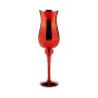 Candleholder Crystal Red 13,5 x 4,5 x 13,5 cm (6 Units) by Gift Decor, Candelabras and candle holders - Ref: S3624042, Price:...